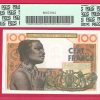 Sertifikat 100.Francs 1965 godina PCGS 50PPQ - Image 3