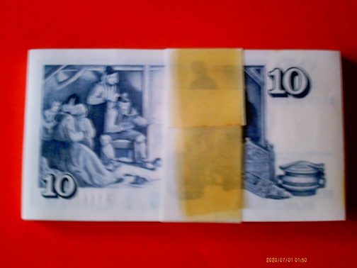 100 Komada 10 Krone 1961 godina UNC - Image 3