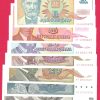 7x Novcanica sve novi dinari UNC