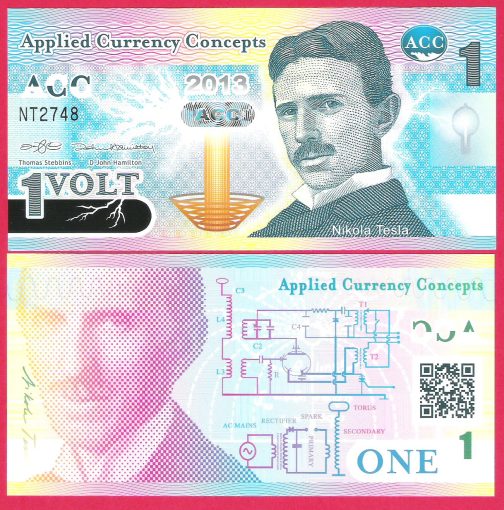 Polimer 1  VOLT Nikola Tesla 2013 godina UNC