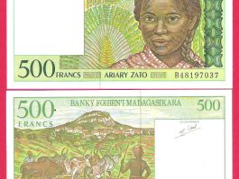 Madagasikara 500 Francs-1994 godina UNC